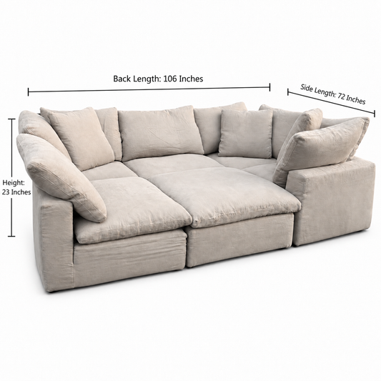 Restoration Hardware Cloud 6-Piece Sofa