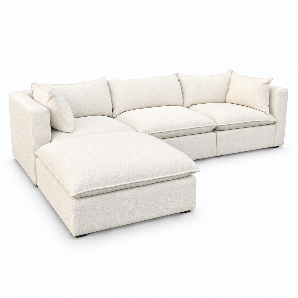Crate & Barrel Lotus Cloud 4-Piece Sofa Sectional