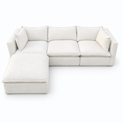 Crate & Barrel Lotus Cloud 4-Piece Sofa Sectional