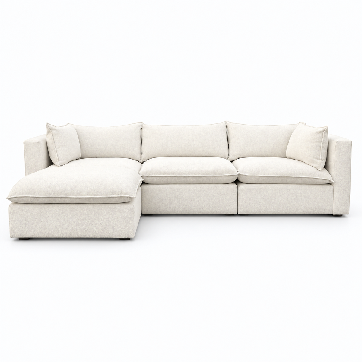 Crate & Barrel Lotus Cloud 4-Piece Sofa Sectional