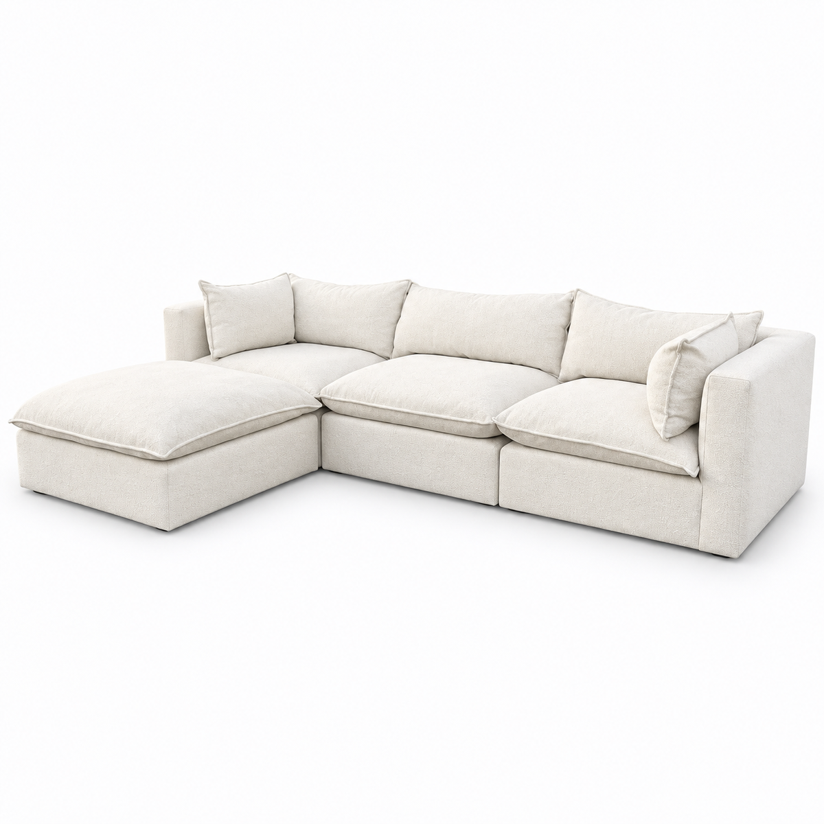 Crate & Barrel Lotus Cloud 4-Piece Sofa Sectional