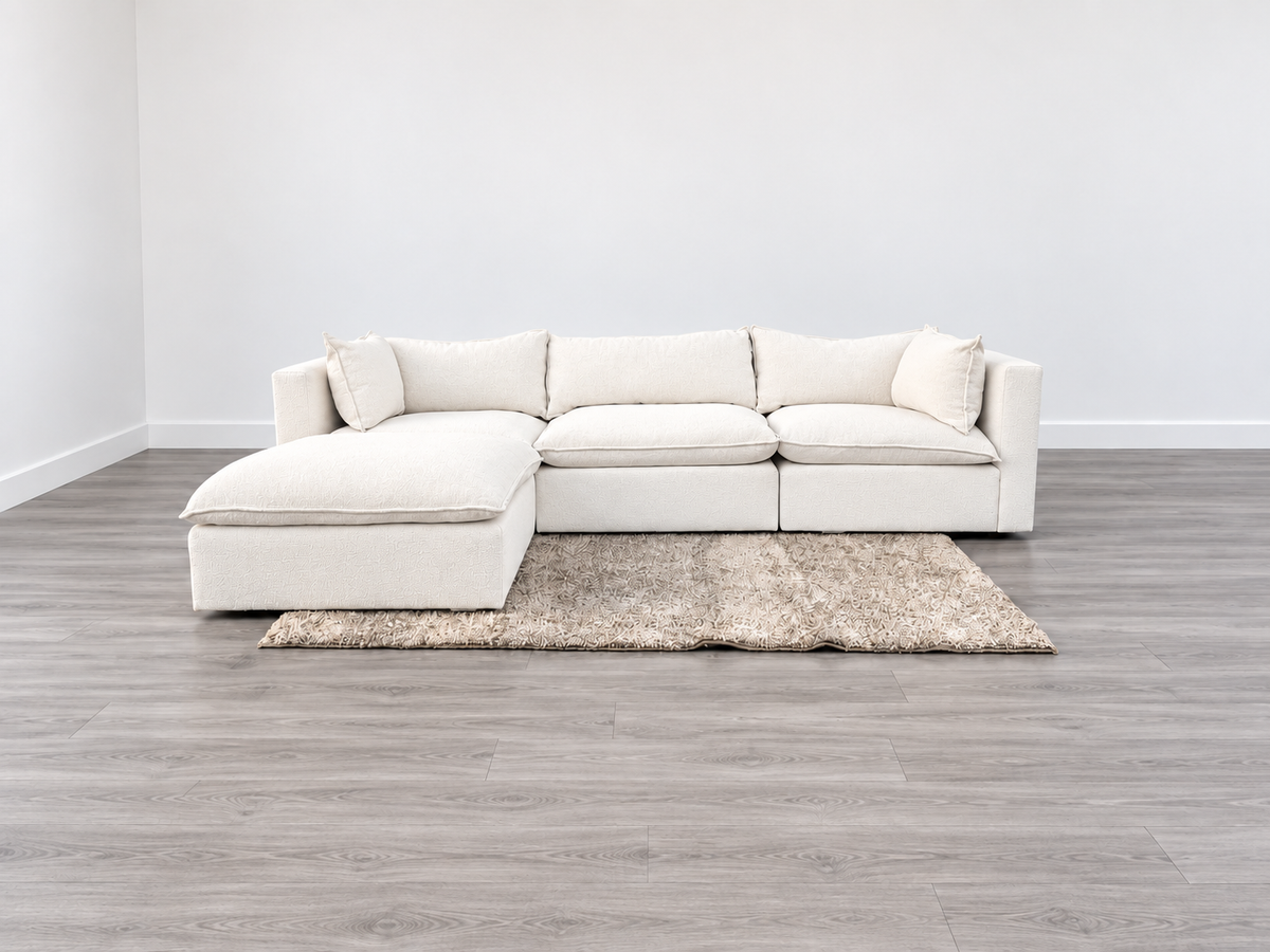 Crate & Barrel Lotus Cloud 4-Piece Sofa Sectional