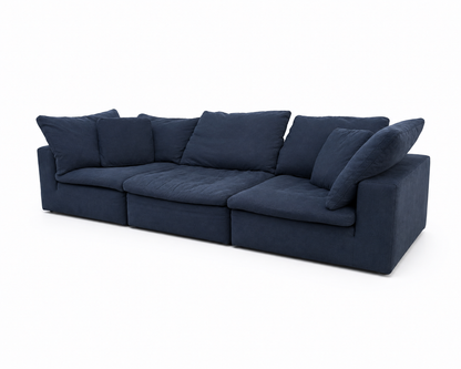 Bob’s Furniture Dream Cloud Navy Sofa Sectional