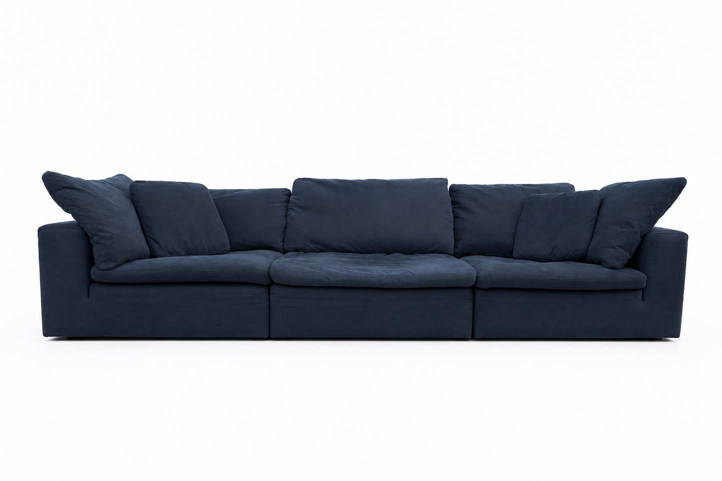Bob’s Furniture Dream Cloud Navy Sofa Sectional