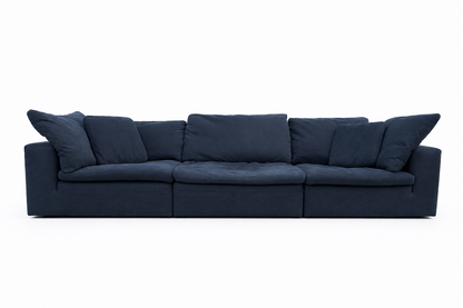 Bob’s Furniture Dream Cloud Navy Sofa Sectional