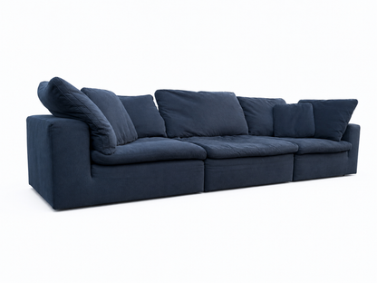 Bob’s Furniture Dream Cloud Navy Sofa Sectional