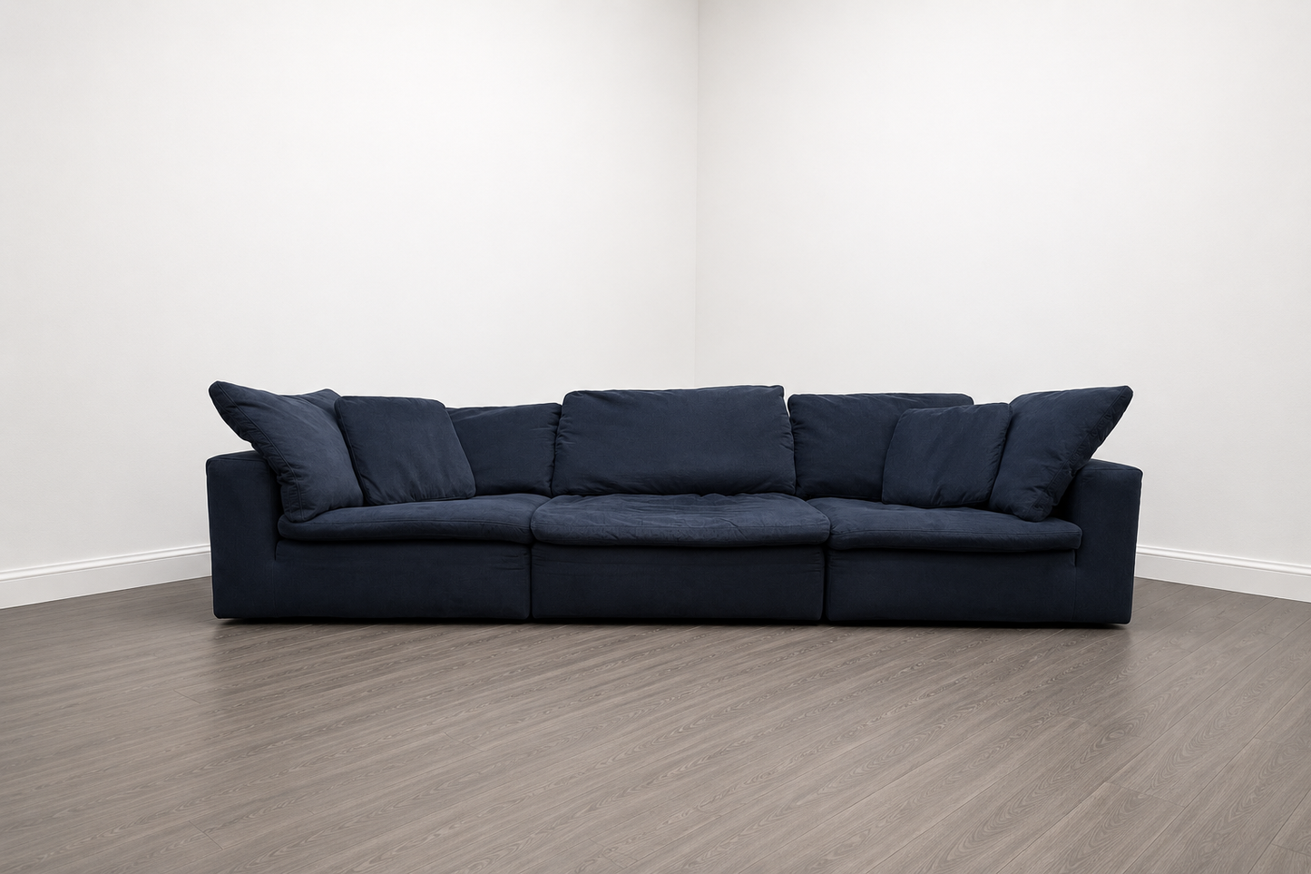 Bob’s Furniture Dream Cloud Navy Sofa Sectional