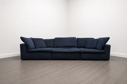 Bob’s Furniture Dream Cloud Navy Sofa Sectional