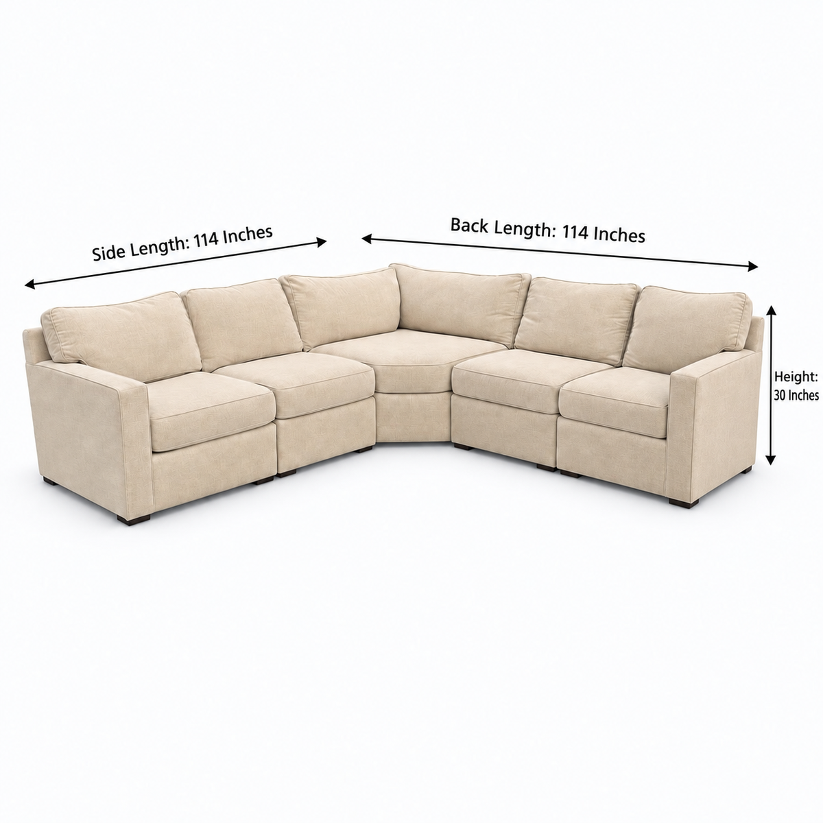 Macy’s Furniture Radley 5-Piece Sofa Sectional