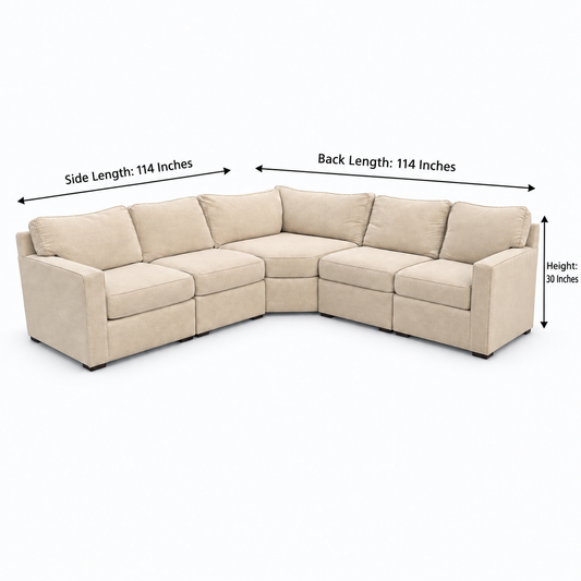 Macy’s Furniture Radley 5-Piece Sofa Sectional