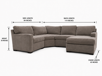 Macy’s Furniture Radley 4-Piece Sofa Sectional