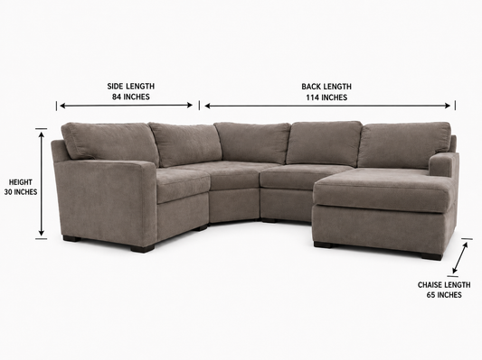 Macy’s Furniture Radley 4-Piece Sofa Sectional